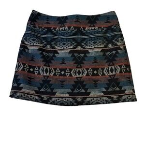Dalia Collection Skirt Size 10‎ Modern Fit Aztec Southwestern Geometric